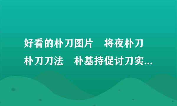 好看的朴刀图片 将夜朴刀 朴刀刀法 朴基持促讨刀实战刀的图片