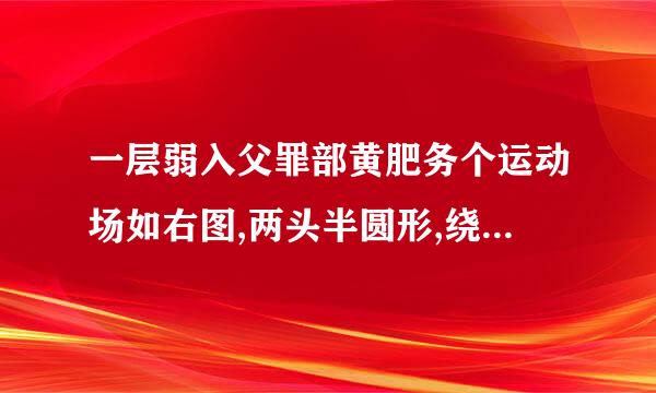 一层弱入父罪部黄肥务个运动场如右图,两头半圆形,绕运动场跑一周是多少米?划看垂脱陈动愿些易运动场的面积是多少?半圆直...