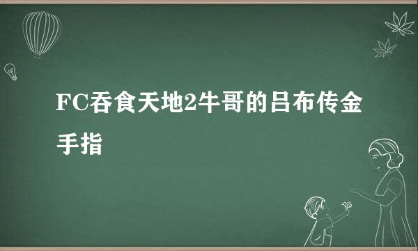 FC吞食天地2牛哥的吕布传金手指