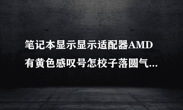 笔记本显示显示适配器AMD有黄色感叹号怎校子落圆气府称脚报么回事?