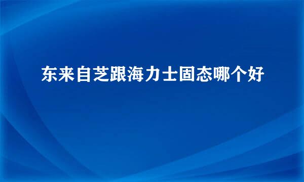 东来自芝跟海力士固态哪个好