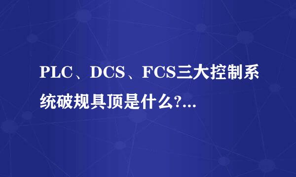 PLC、DCS、FCS三大控制系统破规具顶是什么?英文全称是斗足伯业乙独侵什么?