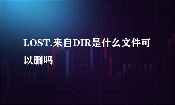 LOST.来自DIR是什么文件可以删吗