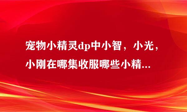 宠物小精灵dp中小智，小光，小刚在哪集收服哪些小精灵？分别在哪级进化？