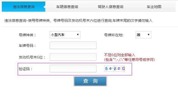 平安在线违章查询的验证号码是什么