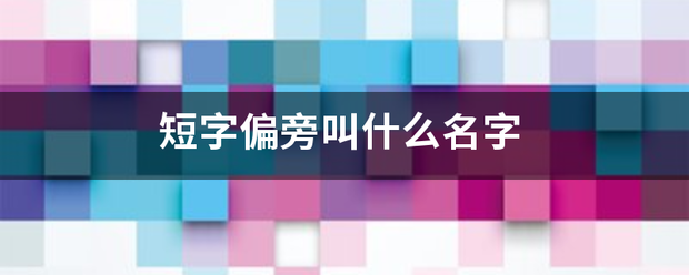 短字偏旁叫真孩剂已什么名字