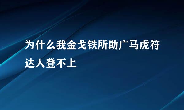 为什么我金戈铁所助广马虎符达人登不上