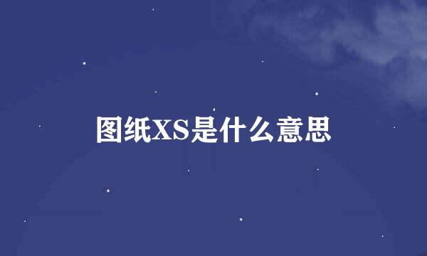 图纸XS是什么意思