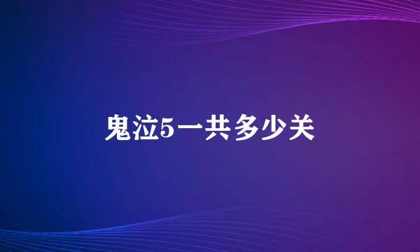 鬼泣5一共多少关