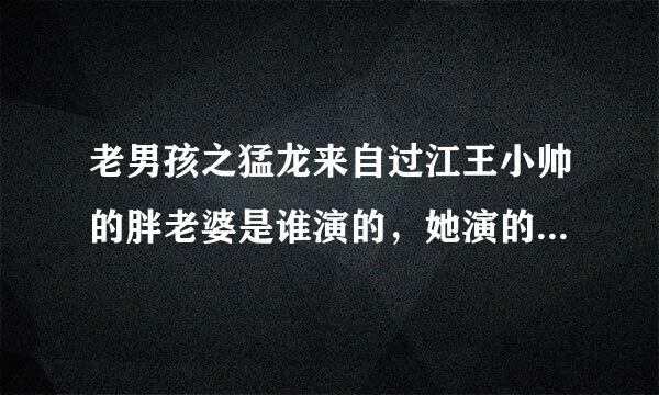 老男孩之猛龙来自过江王小帅的胖老婆是谁演的，她演的太好了！？