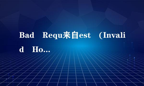 Bad Requ来自est (Invalid Hostname)汉语是什么意思_百度知道 Bad Request (360问答Invalid Hostname)汉语是什么意思