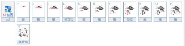 三个毛叠起来是什么字?