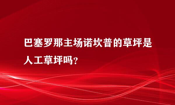 巴塞罗那主场诺坎普的草坪是人工草坪吗？