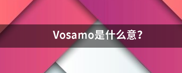 Vosamo是什么意？