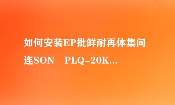 如何安装EP批鲜耐再体集间连SON PLQ-20K打印机驱动程序