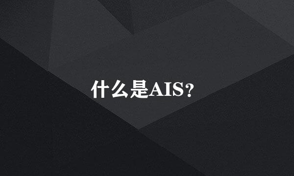 什么是AIS？