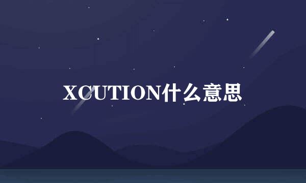 XCUTION什么意思