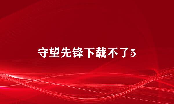 守望先锋下载不了5