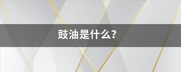 豉油是什么？