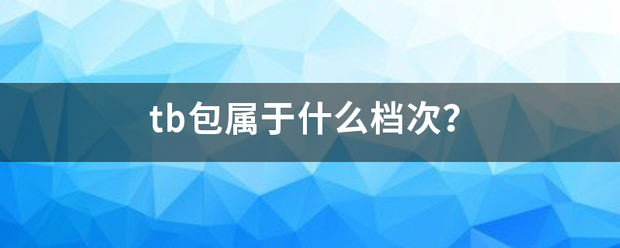 tb包属于什么档次？