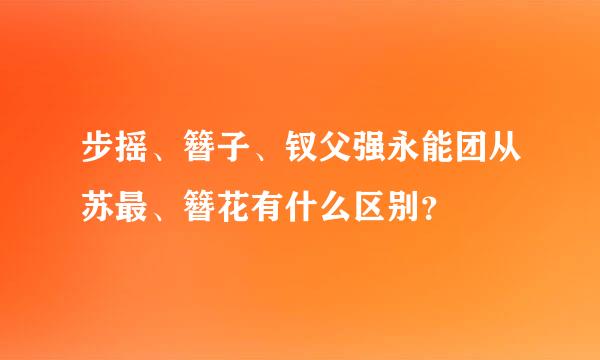 步摇、簪子、钗父强永能团从苏最、簪花有什么区别？