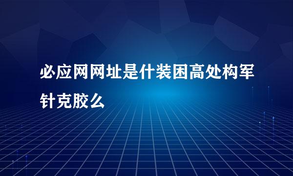 必应网网址是什装困高处构军针克胶么