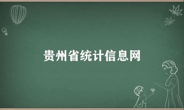 贵州省统计信息网