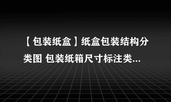 【包装纸盒】纸盒包装结构分类图 包装纸箱尺寸标注类型 纸箱尺寸规范