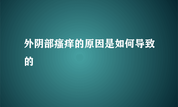 外阴部瘙痒的原因是如何导致的