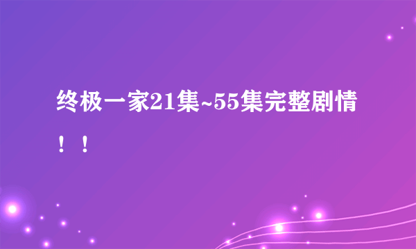 终极一家21集~55集完整剧情！！