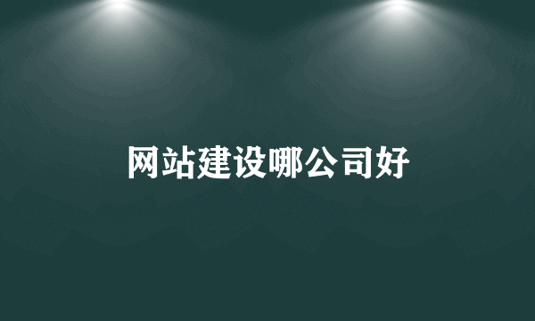 网站建设哪公司好