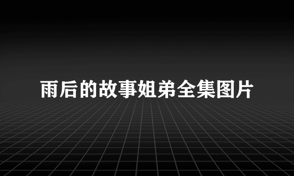 雨后的故事姐弟全集图片