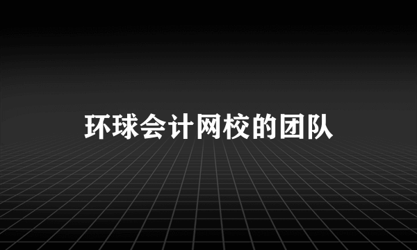 环球会计网校的团队