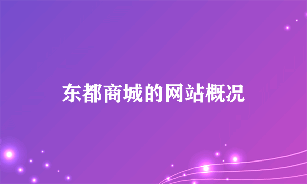 东都商城的网站概况