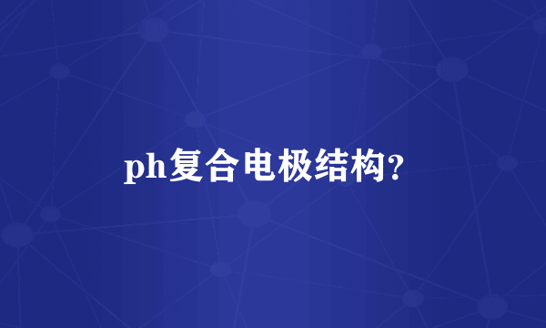 ph复合电极结构？