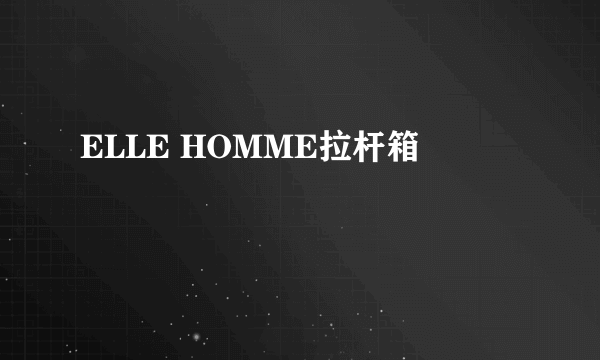 ELLE HOMME拉杆箱