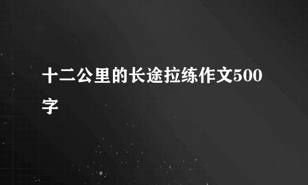 十二公里的长途拉练作文500字