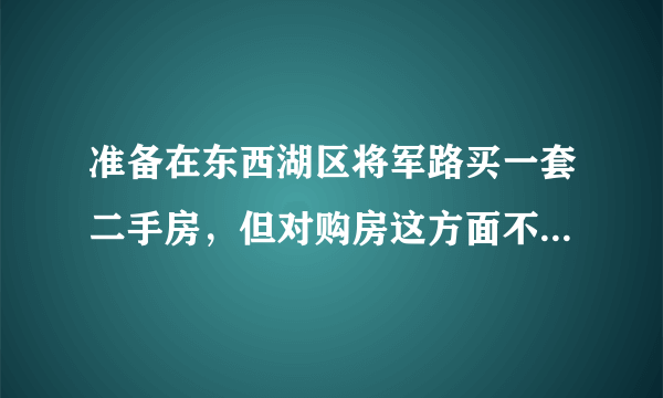 准备在东西湖区将军路买一套二手房，但对购房这方面不怎么懂。我想问下，买二手房需要办理哪些手续？可以