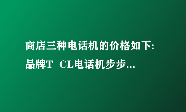 商店三种电话机的价格如下:品牌T  CL电话机步步高电话机长虹电话机单价98元/台128元/台188元/台李阿姨要买12台电话机,最多要用多少钱?最少呢?