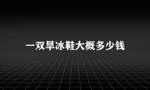 一双旱冰鞋大概多少钱