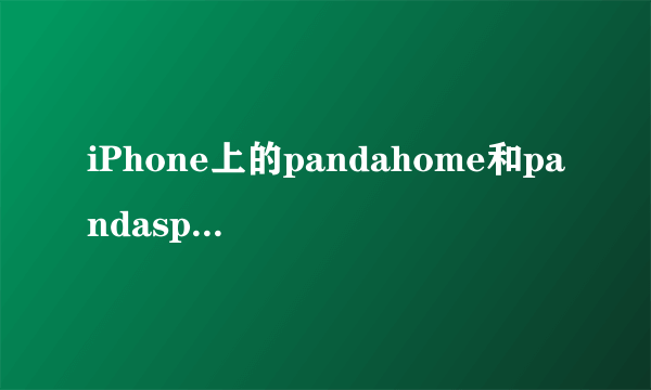 iPhone上的pandahome和pandaspace可以删吗?我不想用91了,有人说删除以后就黑...