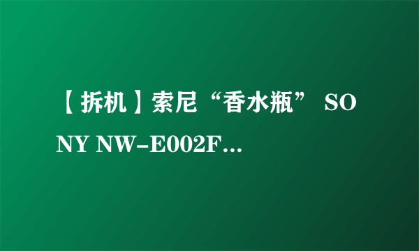 【拆机】索尼“香水瓶” SONY NW-E002F 512M MP3播放器 拆机换电池