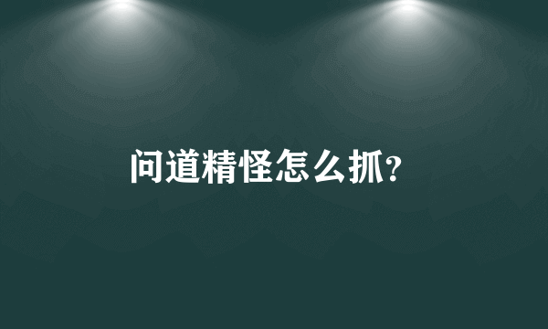 问道精怪怎么抓？