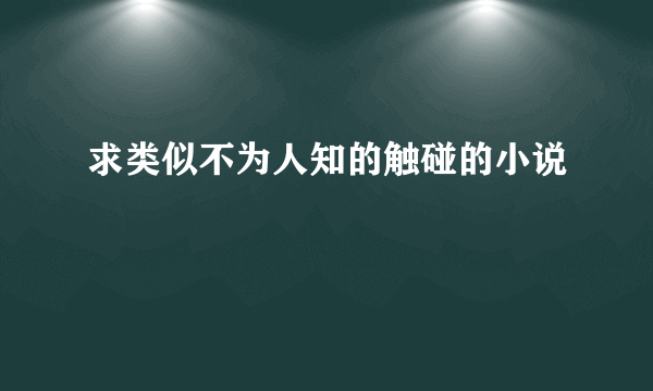 求类似不为人知的触碰的小说