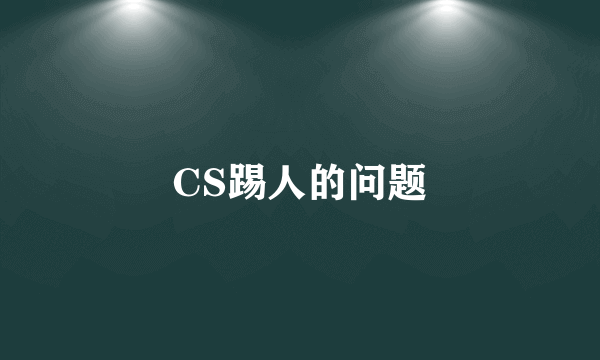 CS踢人的问题