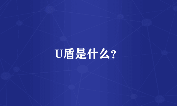 U盾是什么？