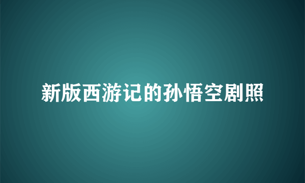 新版西游记的孙悟空剧照