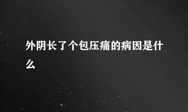 外阴长了个包压痛的病因是什么