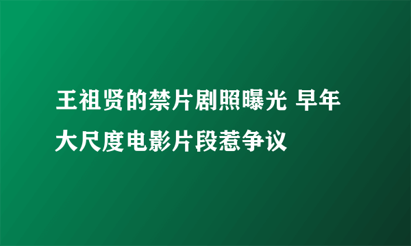 王祖贤的禁片剧照曝光 早年大尺度电影片段惹争议