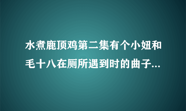 水煮鹿顶鸡第二集有个小妞和毛十八在厕所遇到时的曲子还有第7集是小宝说不对啊剧本不是这样写的啊